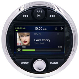 Морская магнитола MRH-301S Zone Control серебристый ободок Marine Rocket (MRH301S)